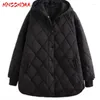 女性のトレンチコートmnccmoaa-hooded parkas for woman cusidal coat casuart coat on cauter top monochrome outerwear高品質の秋と冬