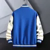 INS Hip Hop Casual Baseball Coat Slim Fit Unisex Uniform Bomber Jackets For Mens Youth Trend College Wear Autumn 240103
