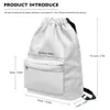 Zeta Amicae Drawstring Backs Backpack with Pocket Waterproof HighCapactiy Nylon Gym Sports Travel 240102用