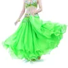 Stadiumkleding Buikdansrok Vrouw Chiffon Split Sexy Zigeuner Spaanse Flamenco Oosterse Etnische Prestatiekostuums