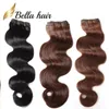 Wefts fashion hair 1424inch brazilian hair jet black dark brown 2pcs lot human hair weft hairextensions grade 8a free shipping bellahair