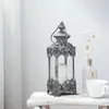 Castiçais Tealight Velas de vidro Sala de estar Design Preto Flutuante Castiçal Moderno Lustre de Inverno Bougeoir Decorações de Casa