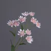 Decorative Flowers 62CM Artificial Dandelion Home Decoration Snow Lotus 3D Printing Silk Flower Wedding Scene Accessories