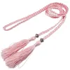 Belts Women Waist Belt Rope Chinese Style Braided Woven Tassel Thin Female Knot Decorated Waistband Casual Black