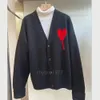 Amis Designer pull français cardigan hiver mode hommes femmes rue tricoté pull à capuche sweat tricoté