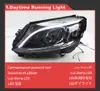 Conjunto de faros LED para coche BENZ W205, luz de circulación diurna, lente de proyector de Luz De Carretera de señal de giro 2014-2020