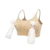 Maternity Bra for Breast Pump Special Nursing Hands Pregnancy Clothes Breastfeeding Pumping Can Wear All Day 240102