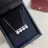 High Quality Tifannissm Stainless Steel Designer Necklace Jewellery DIY Pearl Accessories S925 Silver T Family Balance Wood One Two Wear Have Original Box