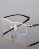 WholeBrowline demi-jante monture de lunettes en métal pour hommes lunettes mode CoolEyewear homme lunettes Prescription cadre P81902432571