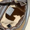 10A Kvalitet hinkväska dragskonhandväskor handväska äkta läder mode bokstäver duk mini tote plånböcker silver hårdvara crossbody axelväskor
