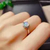 Cluster Rings Gift Natural Real Elegant For Women Opal Ring 925 Sterling Silver Fine Jewelry