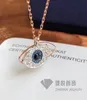 Halsband hög version Shi Jiashi Qiman Diamond Angel Crystal Pendant Clavicle Chain Rovski Element Devil's Eye Necklace3031550