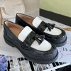 Kleidschuhe Designer-Loafer Frühling Herbst Leder Ringer Mehrere Stile Kleine Leder-Büroschuhe Damen Oxford Einzelfuß Metallschnalle Einzelne Ballerinas Schuh