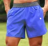 Homens yoga esportes shorts de fitness ao ar livre shorts secagem rápida cor sólida casual correndo quarter pan calças treino 433526