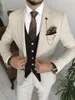 Ternos masculinos personalizados terno notch lapela noivo smoking jaqueta blazers traje de halloween elegante para homem de luxo terno de casamento 5113