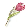 Brooches European And American Style Unique Fashion Accessory Fashionable Elegant Tulip Flower Pin Floral Accessories Brooch