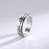 6mm Stainless Steel Spinner Rings Moon Star Fidget Ring for Women Stress Relieving Anxiety Rings Engagement Wedding Promise Band269y