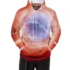 Herren-Kapuzenpullover, individuell für Herren, Frühlings- und Wintermode, Meer, bemalt, Sport, große Größe, Straße, Herren-Tunika-Sweatshirt mit Reißverschluss