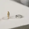 フープイヤリング925シルバーメッキ18kゴールドミニキュービックジルコニア女性用シンプルなファッショナブルなファインピアスジュエリー