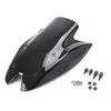 MOTORCYCLE CLEAR Black Double Bubble vindrutan Vindrutan ABS för Kawasaki Z1000 2010-2013