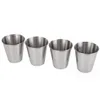 Portable Stainless Steel Beer Wine Cup Outdoor Travel Coffee Tumbler Cocktail Juice Milk Cup Metal Drinking Mug for Bar Outdoor Drinkware