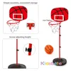 Cerceau de basket-ball réglable pour tout-petits 63-150CM, support pour enfants, bébé, balle intérieure et extérieure, Sport, panneau arrière, jouet pour enfants 240102