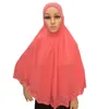 Vêtements ethniques Malaisie Khimar Femmes musulmanes Hijab One Piece Amira Foulard instantané Head Wrap Crystal Edge Châle Hijabs