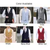 Heren Vesten Hoge kwaliteit Formele Business Casual Dress Vest Pak Slim Fit Smoking Vest Jas Katoen High-end Sociale