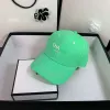 Mens Ball Caps Designer Casquette Fashion Candy Fluorescent Cotton Baseball Hats Couple Luxury Brand Letters Street Hat Shooting Sport Cap