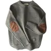 男性のためのカジュアルプルオーバーホムブレファッションセーター温かく高品質の春の秋の長袖男性フィットユースVneck240103