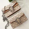 10A Snake Ophidia Dionysus Crossbody Designer Väska för Woman Leather Purse Canvas Shoulder Bag Luxurys Handväska Pochette Flap Clutch Bag Man Tote Travel Chain Bags