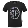 Luksusowe mężczyzn T-shirty Pleins projektanta marka pp list literowy Tshirt bawełniany odzież mężczyzna damski hiphop streetwear krótkie rękawowe T-sens T-sens Polos Tees duży rozmiar M-4xl