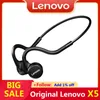 Écouteurs Original Lenovo X5 Bone Conduction Écouteur Bluetooth Wireless Weadphones IPX8 Eleuts sportifs imperméables Tws 8 Go Memory