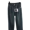 Abiti casual di base Primavera / estate Pantaloni in denim a gamba larga a vita alta con cerniera frontale a lettera Hot Diamond a corpo intero da donna