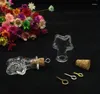 Anhänger-Halsketten: 10 fünfzackige, sternförmige Glasflaschen mit Korken, die in handgefertigte Behälter verwandelt werden können