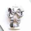 Hair Accessories Boutique 12Sets Ins Fashion Cute Pom Tiaras Bowknot Hairpins Solid Floral Star Bow Clips Princess Headwear