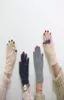 Fünf Finger Handschuhe Chic Nagellack Kaschmir Kreative Frauen Wolle Samt Dicke Touchscreen Woman039s Winter Warm Fahren5826583