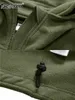 Tacvasen Kış Kapşonlu Paltolar Erkek Ceketler Tam Fermuar Yukarı Çok Poklar Balıkçılık Yürüyüşü Tırmanış Dış Giyim Nedensel Parka Tops 240103