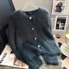 İmitasyon Mink Cashmere Örme Hırka Kazak Ceket Kadınlar Sonbahar ve Kış Avrupa Yumuşak Kadın 240103
