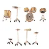 Mini Drum Model Set Miniature Musical Instrument Models Copper Mini Drum Ornament Premium Home Office Desktop Decoration Crafts 240103