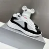 Sneakers di lusso in pelle Americas Cup in pelle verniciata di alta qualità uomo donna scarpe da ginnastica piatte scarpe casual con lacci in rete nera scarpe sportive da runner da esterno