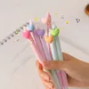 2pcs Erasable Gel Pens Kawaii Love Heart Cute Blue Ink Needle Kids Gift Korean Stationery School Office Writing Supplies