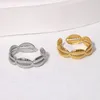 Bagues de cluster Bague en acier inoxydable minimaliste pour femmes hommes réglable ouvert creux forme de lèvre mode Y2K métal style bijoux cadeaux