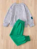 مجموعة ملابس الربيع والخريف للأطفال بويز سحاب+سروالين من قطعتين من مجموعة كاريكاتير الدب سترة وسراويل ملابس الأطفال غير الرسمية للأطفال 240103