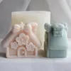 Формы для выпечки Рождественский дом Силиконовые формы для торта 3D Строительство Формы для шоколадных свечей Украшения Подарки ручной работы для фестиваля Свадьба