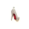 Charms 5pcs fond rouge chaussures à talons hauts pendentif à breloque pour femmes bracelet collier faisant micro pavé résultats de bijoux faits à la main goutte deli dhxtl