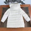 Down Coat Luxury Baby Girls Jackets Winter Kids Clothes Hoodie Thicken Warm Children's Outerwear Boys Snowsuit Parkas Long