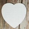 Partij gunst 100 stuks blanco hartvormige sublimatiepuzzels parel puzzel bruiloft verjaardag Valentijnsdag en cadeau