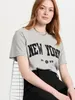 Shirts City Letter Tshirts for Women 2023 Summer Clothes Cotton Printed Vintage Tee Shirt Tshirt Female Fashion Tees Tops Shirts