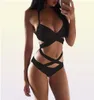 Women039s Sexy Cutout Halter Designer Bikini Onepiece Push Up Designer Swimwe Monokini Badeanzug Bandage Bademode Women039s F1811214